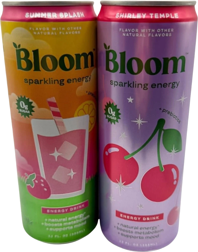 Bloom sparkling energy drinks